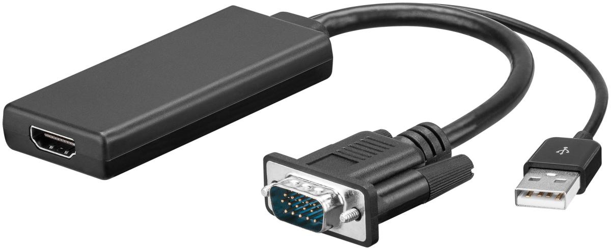 Goobay VGA zu HDMI-Audio Adapter (HDMI Buchse
