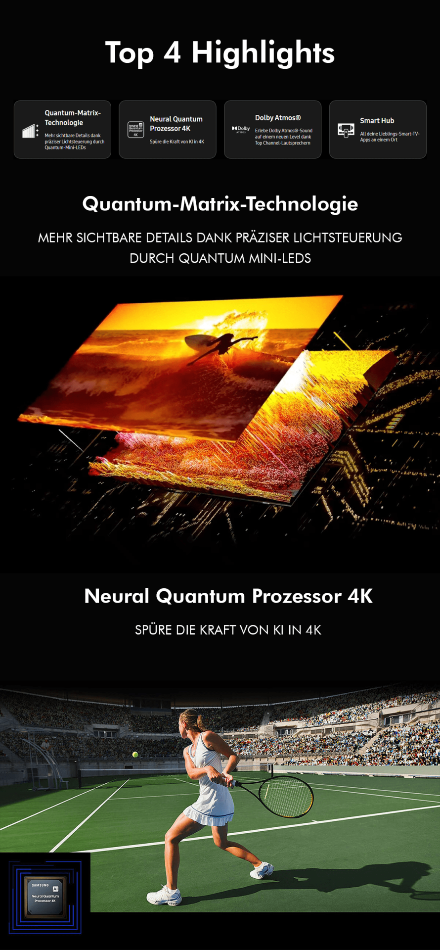 Neo 4K TV Smart QLED 75QN85C 75 (2023) SAMSUNG Zoll